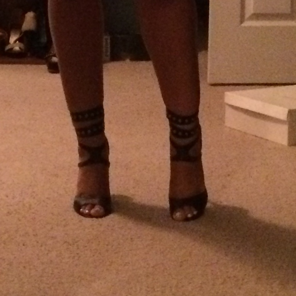 Jimmy Choo Black Strappy High Heel Sandals - Picture 2 of 4